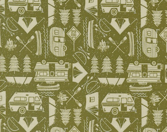 Moda Fabric The Great Outdoors 20884-13...Sold in continuous cut 1/2 yard increments