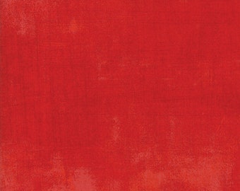 Moda Basic Grunge 30150-365 Scarlet...Sold in continuous cut 1/2 yard increments