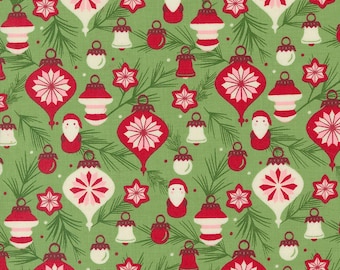 Moda Fabric Once Upon a Christmas 43162-14...Sold in continuous cut 1/2 yard increments