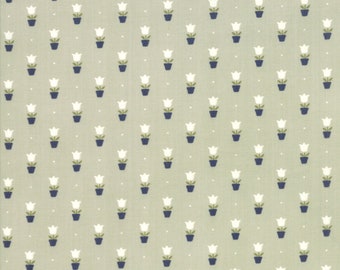 Moda Fabric Bonnie & Camille Early Bird 55197-14...Sold in continuous cut 1/2 yard increments