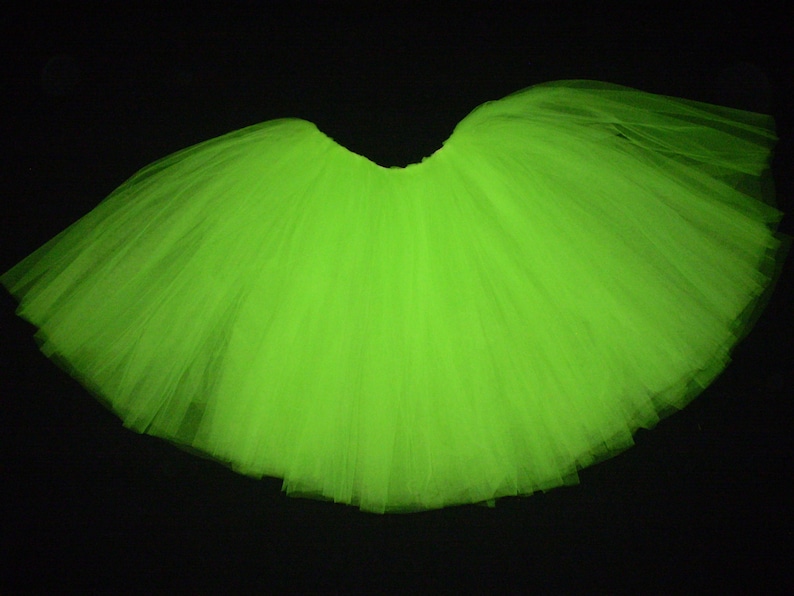 Neon Green adult xsm 4 layer tulle tutu skirt