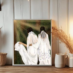 Agatha All Along wedding print queer art | Agathario, Kathryn hahn, Aubrey Plaza