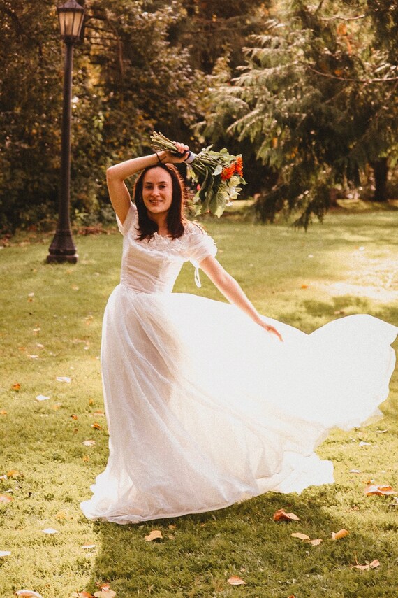 Vintage wedding dress ball gown