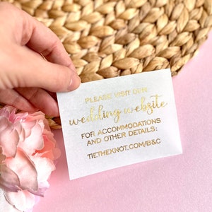 Hochzeit Website Karte, Hochzeitseinladung einfügen, moderne Hochzeit Website Karte, QR Code Hochzeit Website Karte, minimalistische Hochzeitseinlage