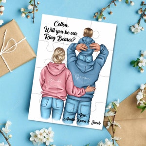 Ring Bearer Proposal Puzzle: Personalized Wedding Keepsake