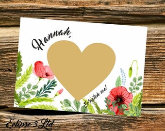 Scratch off bridesmaids gifts Wedding proposal card Will you be my bridesmaid Scratch off card Asking Bridesmaid scratch card Maid of Honor