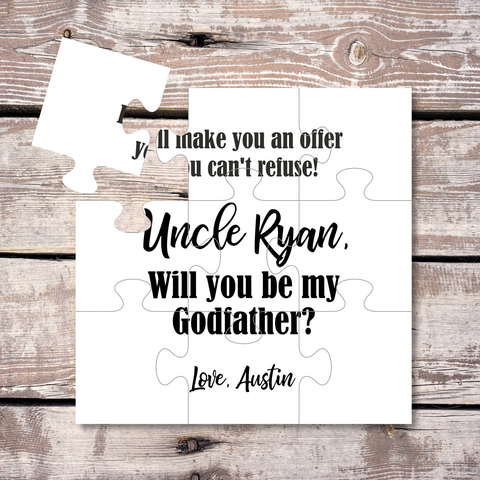 Will You Be My Godfather Will You Be Our Godfather Godfather - Etsy