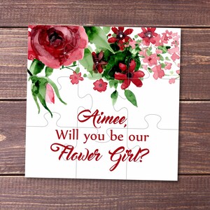 Will you be my bridesmaid card gift Bridesmaid proposal bridesmaid puzzle Ask bridesmaid Bridal Party invitation jigsaw Flower girl puzzle