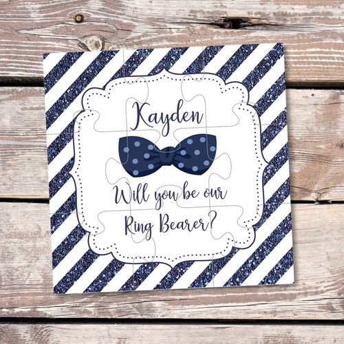 Will You Be Our Ring Bearer Personalized Ring Bearer Etsy