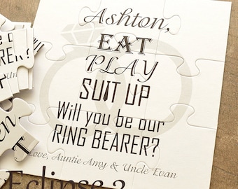 Ring Bearer, Will You Be Our Ring Bearer, Will you be our ring bearer puzzle, ring security, ring bearer card, ring bearer proposal, jigsaw