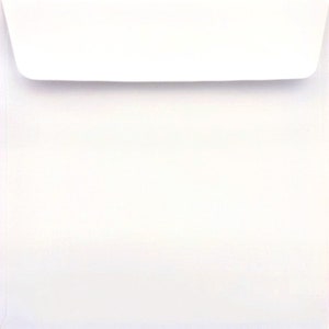 Enveloppes de mariage blanches scintillantes, Enveloppes carrées, Enveloppes pour faire-part de mariage, Enveloppes vierges, LOT DE 25