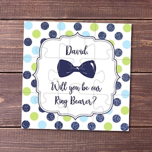 Serez-vous mon porteur de bague, serez-vous notre porteur de bague, demandez au porteur de bague, proposition de porteur d’anneau, puzzle, puzzle porteur, carte porteuse d’anneau