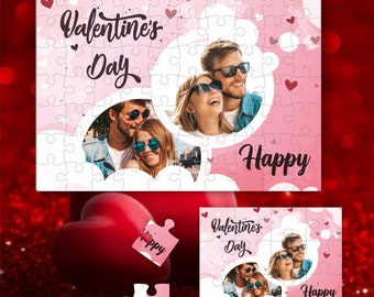 Valentines Day Photo Keepsake, To My Valentine Custom Photo Puzzle, Valentines Day Photo Card, Valentines Day Portrait