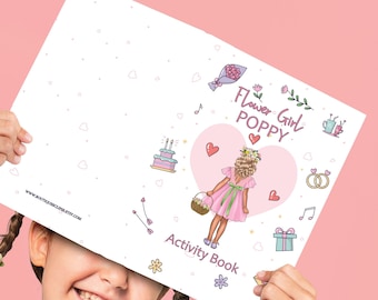 Personalisiertes Hochzeits-Tagebuch für Kinder | Blumenmädchen & Ringträger Geschenk | Individuelles Malbuch | Gastgeschenk für Kinder