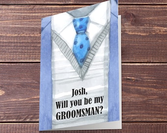 Groomsman Gifts for Wedding invitation Groomsman Proposal Cards Will You Be My Groomsman Invitations Will You Be My Best Man Proposal Usher