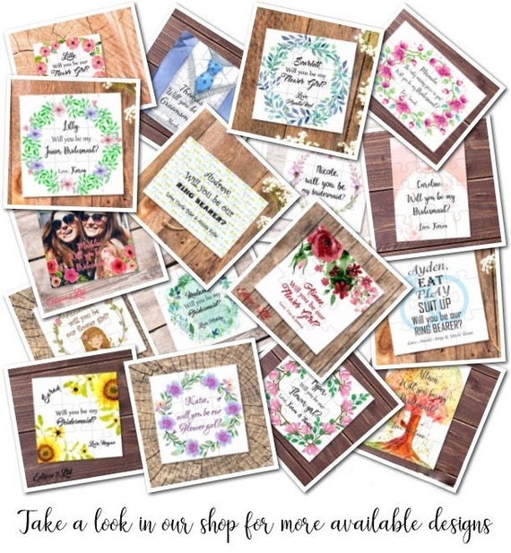 Holzpuzzle 'Will You Be My Maid Of Honor?' – Personalisierte Brautjungfer-Anfrage, In Geschenkbox
