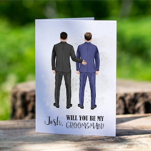 Cadeau personnalisé de garçon d'honneur, Cadeau pour homme d'honneur, Idées cadeaux pour une proposition de garçon d'honneur, Carte de garçon d'honneur, Carte Serez-vous mon meilleur homme