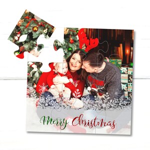 Regali fotografici di Natale Puzzle fotografico personalizzato Regali di Natale personalizzati per genitori Regali di Natale per nonni Cartoline di Natale