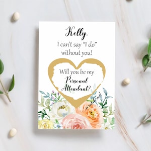 Sarai il mio regalo di assistente personale Biglietto da grattare con assistente personale Proposta per la damigella d'onore Carta di assistente personale Regalo per la damigella d'onore