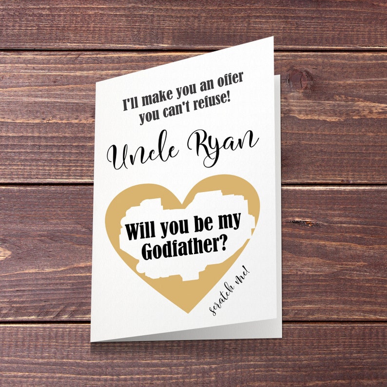 Godfather Proposal Will You Be My Godfather Gift the Godfather - Etsy