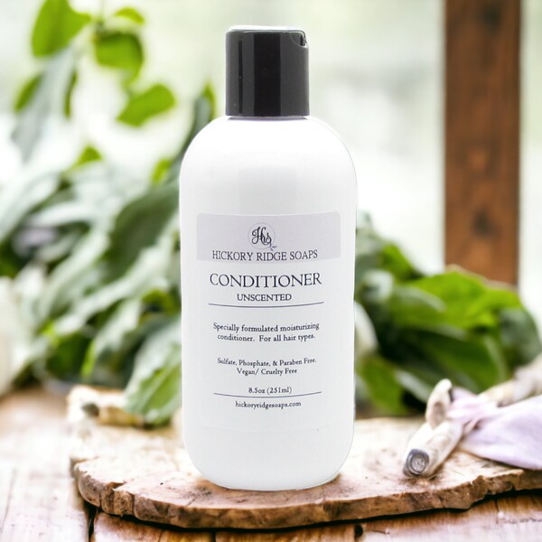 Fragrance Free Conditioner for Dry Hair | Unscented Conditioner | Moisturizing | Sulfate Free | Paraben Free | Phosphate Free