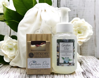 Gardenia Rose Soap Gift Set | Bath and Body Gift Set | Hand Soap Gift | Spring Gift Set | Valentine's Day Gift | Mother's Day Gift