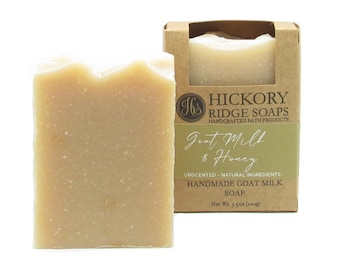 Ziegenmilch & Honig Natürlich Selbstgemachte Seife, Shea Butterseife, Naturseife, handgemachte Seife ~ Handgemachte Seifen von Hickory Ridge Seifen