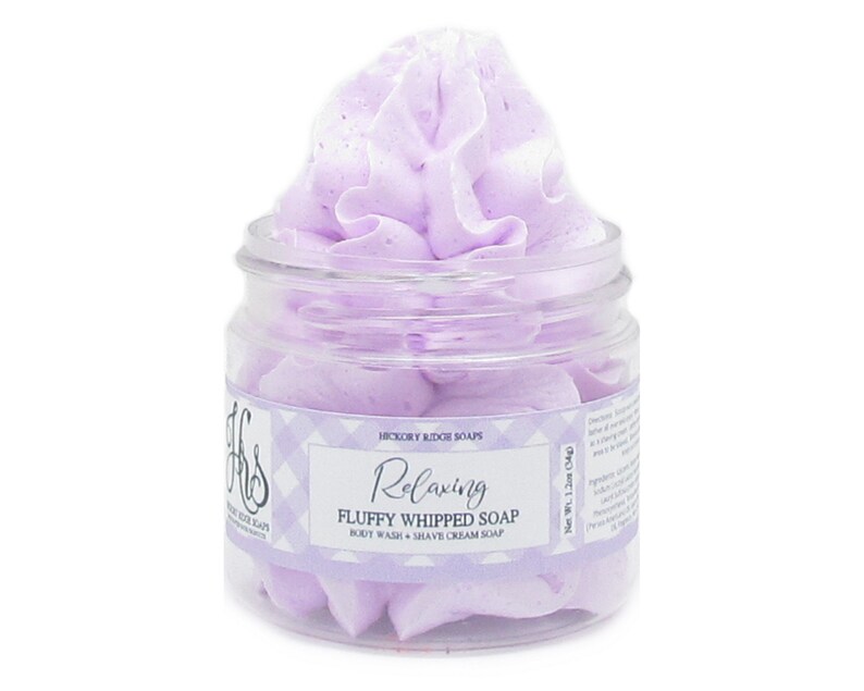 Relaxing Fluffy Whipped Soap Lavender Bath Soap, Body Wash, Shaving Cream, Cream Soap, Soap, Body Soap, Gift For Her image 5