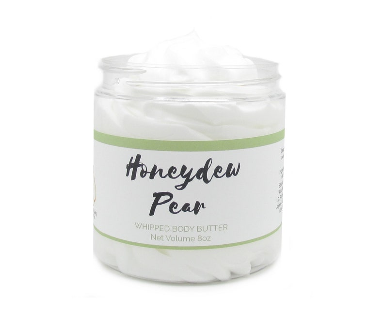 Natural Honeydew Pear Whipped Body Butter Lotion Body Cream Etsy