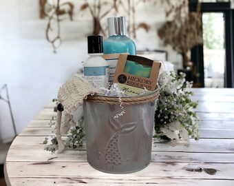 Mermaid Kisses Bath & Body Gift Basket Set | Soap Gift Set | Lotion Gift Set | Soap and Lotion Gift Set | Mother's Day Gift Set | Girl Gift