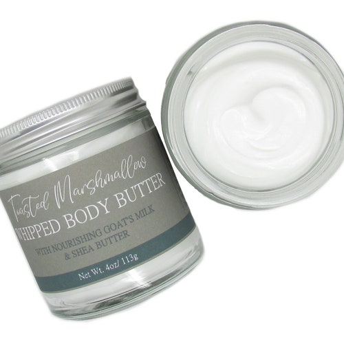 Natural Toasted Marshmallow Whipped Body Butter Lotion Body Etsy