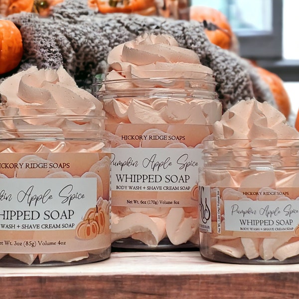 Pumpkin Spice Whipped Soap | Fall Soap | Cream Soap | Pumpkin Apple | Whipped pumpkin Soap | Whipped Shaving Cream | Pumpkin Shower