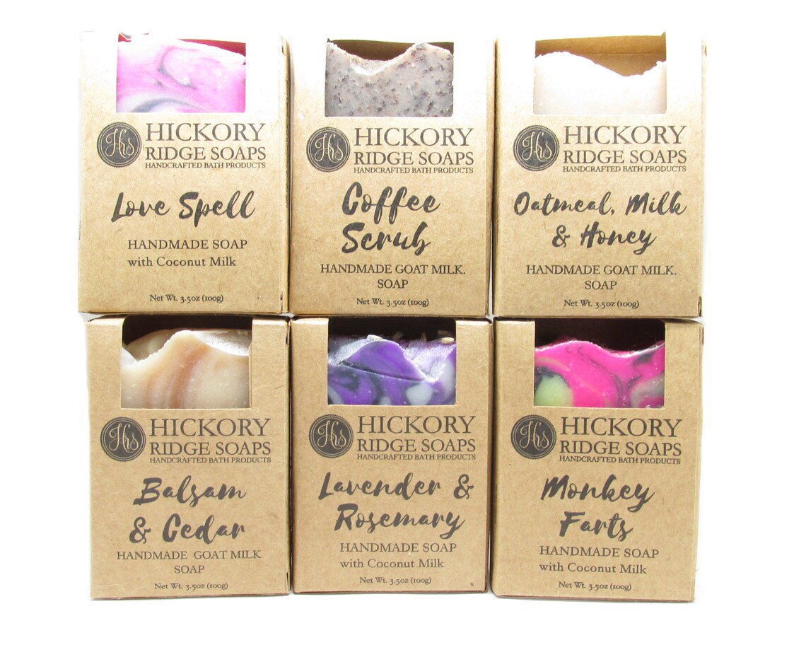 6 Pack Natural Homemade Soaps Bulk Buy Special Artisan Etsy