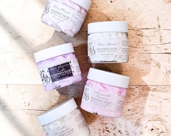 Whipped Soap Sampler Set | Pick Any 3 | Mini Shaving Soap | Handmade Bath & Body Gift | Spa Gift Basket Filler | Self Care Gift