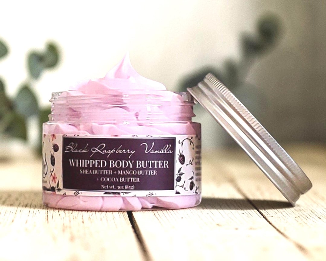 Boot Extracts Body Butter Raspberry Natural Black Raspberry Vanilla Triple Butter Body Butter | Whipped ...