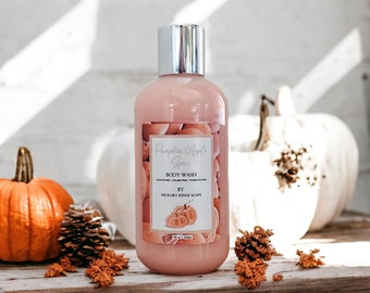 Pumpkin Apple Spice Nourishing Body Wash, Bath Gel , Bubble Bath, Body Wash For Dry Skin