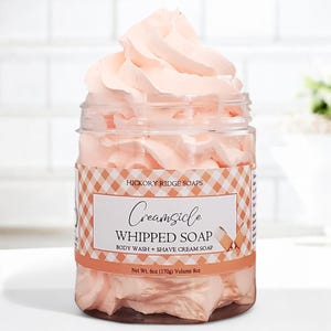 Creamsicle Fluffy Whipped Soap | Whip Cream Soap | Shave Soap | Whipped Body Wash Soap