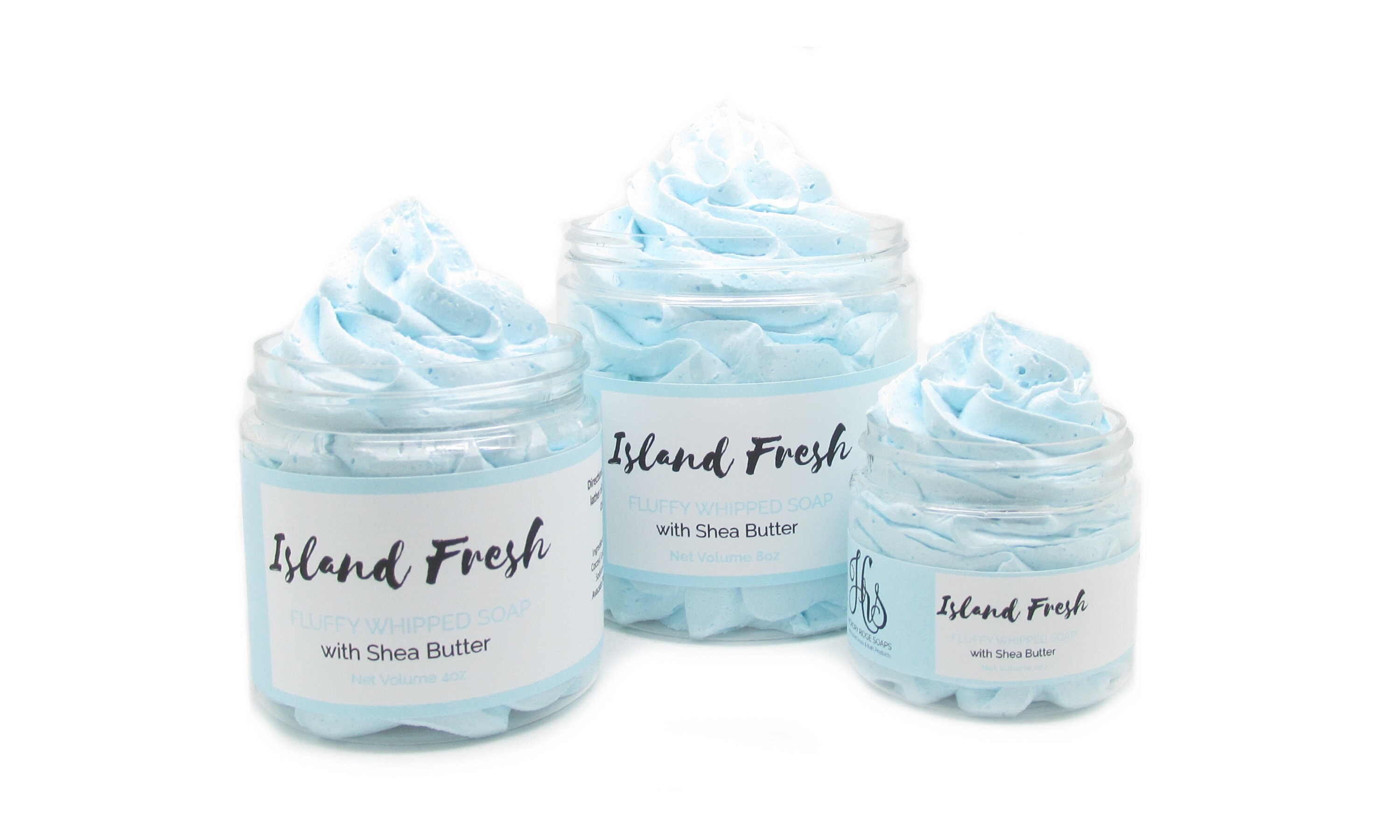 Fluffy Whipped Soap Body Frosting - Island Fresh - Bath Soap, Body Wa…