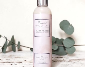 Toasted Marshmallow Body Wash, Bath Gel , Bubble Bath, Body Wash For Dry Skin, Liquid Body Soap