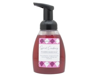 Spiced Cranberry Foaming Soap | Liquid Soap | Foaming Hand Soap | Holiday Soap | Spice Soap | Christmas Soap
