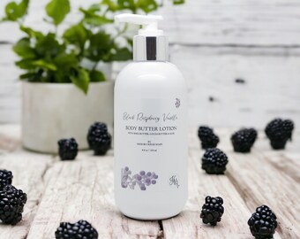 Black Raspberry Vanilla Nourishing Body Butter Lotion | Shea Butter Body Lotion | Cocoa Butter Lotion | Paraben Free | Phthalate Free