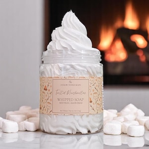 Toasted Marshmallow Whipped Soap | Cream Soap | Whipped Shaving Cream | Whipped Marshmallow Soap | Whipped Bath Butter | Fall Soap