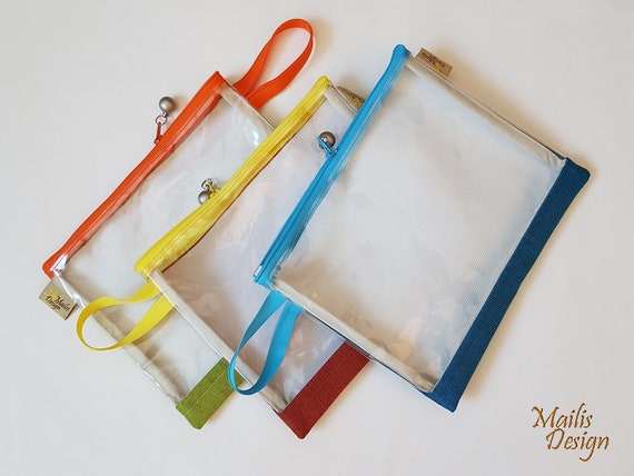 Clear Zipper Pouch Travel Bag for Kids Transparent Airport Security Pouch Travel Organizer Purse Bag Pvc Vegan Crystal Clear Bag Etsy
