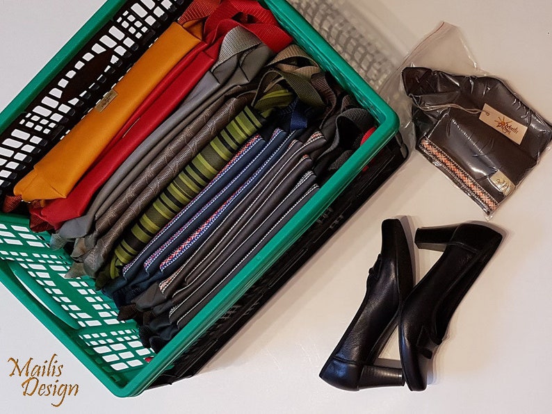 Shoe Bag M 26cm/10 Faux Leather, Zipper Shoe Bag, Sports Shoe Bags