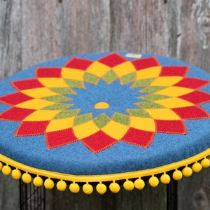 Mandala Cushion, Meditation Pillow I T image 1