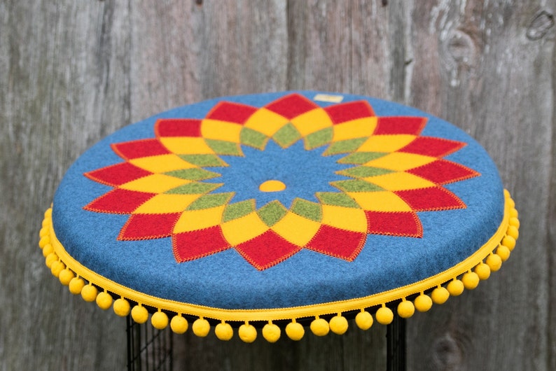 Mandala Cushion, Meditation Pillow I T image 1