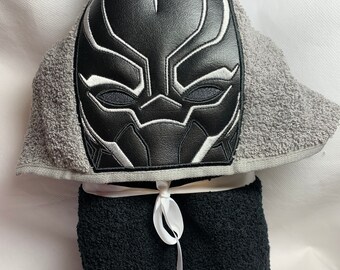 black panther hooded towel