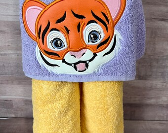 Tiger Hooded Towel, Baby Tiger, Bath Towel, Beach Towel