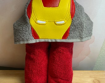 Ironman Hooded Towel. Bath Towel, Beach Towel, Super Hero, Hero