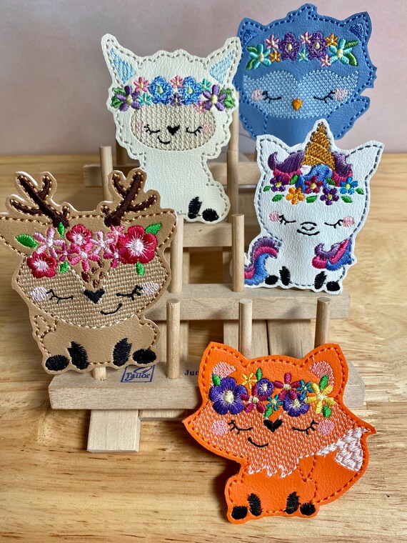Floral Woodland Friends Finger Puppets | Etsy